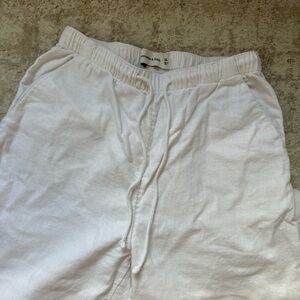 Abercrombie & Fitch Drawstring Linen Pant